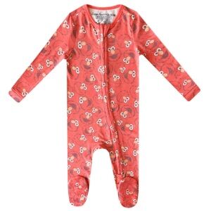 Copper Pearl | Red Elmo Footie Pajamas | Size 12-18 Month
